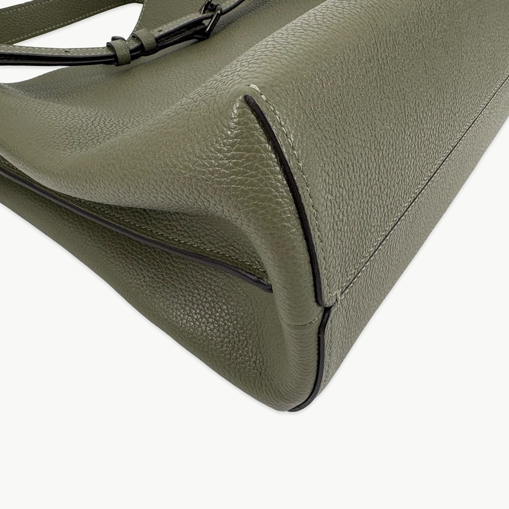 Coach Charlie Bucket 21 Crossbody Pebbled Leather Light Fern Green New Classic - Picture 11 of 15